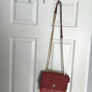 Multi color coach bag